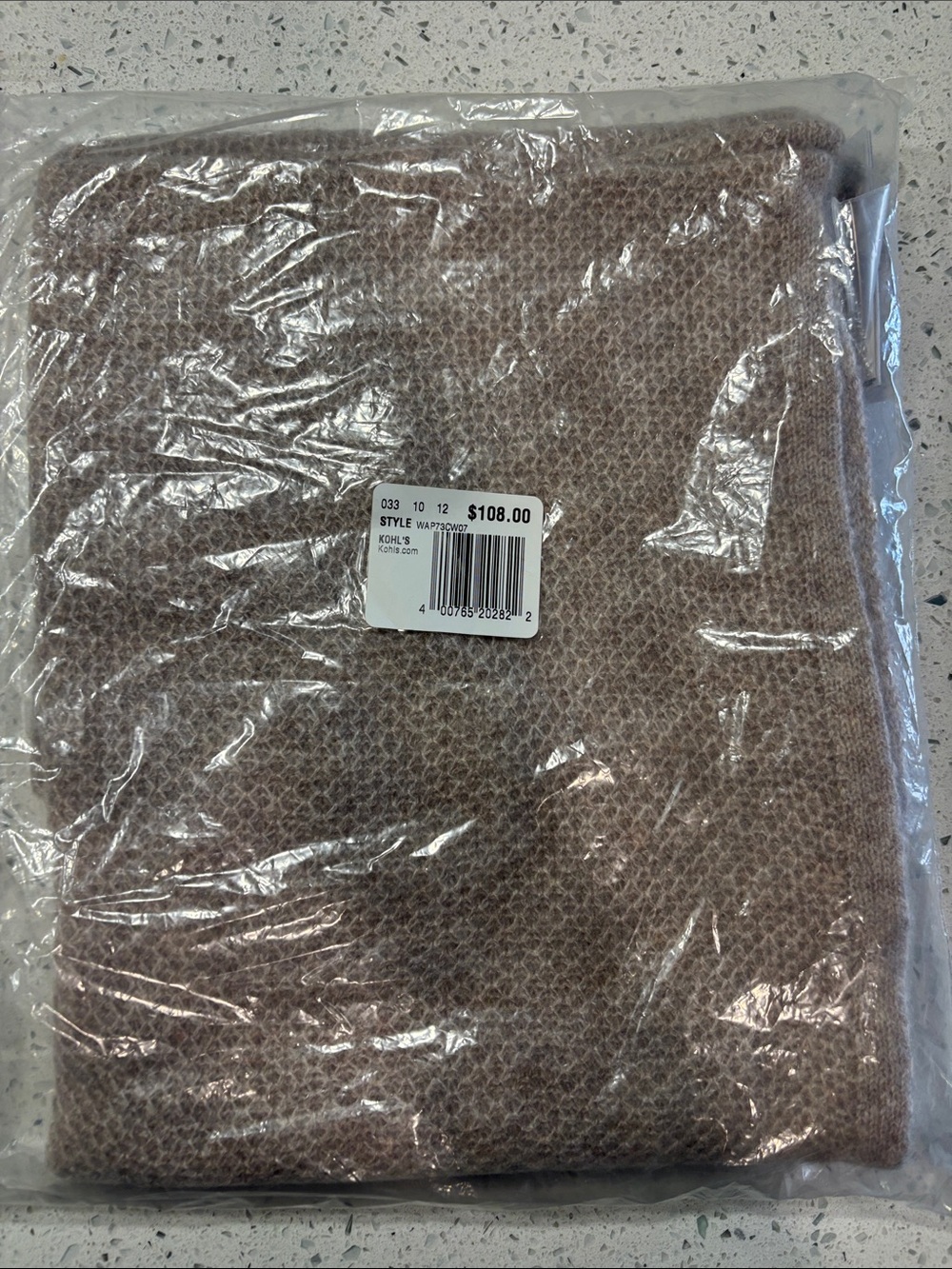 Apt. 9 Taupe Knit Blanket Scarf